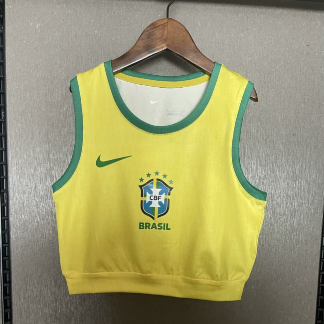 Brazil Home Women Vest Jersey 25/26
