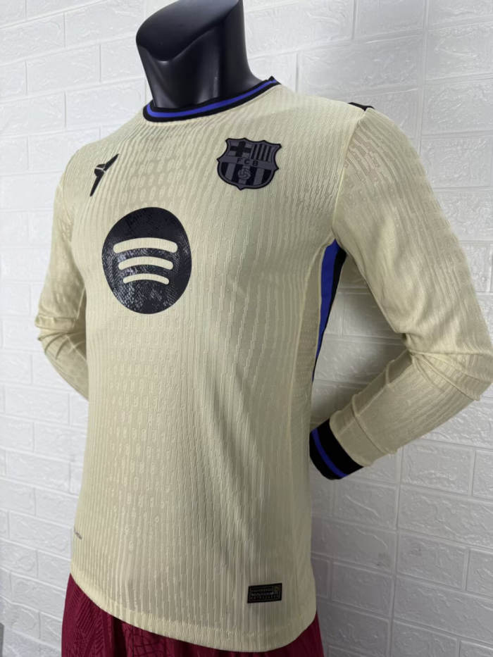 Barcelona Away Player Long Sleeve Jersey 25/26