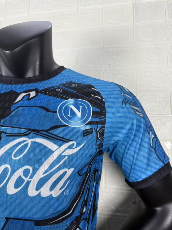 Napoli Blue Training Man Player Jersey 25/26