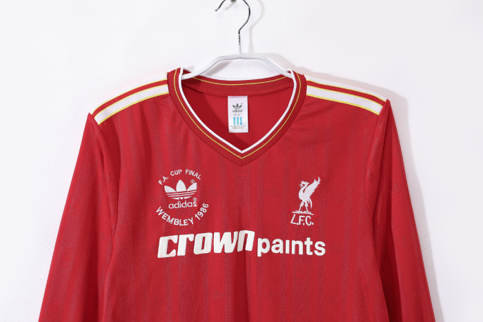 Liverpool Home Retro Long Sleeve Jersey 1986/87