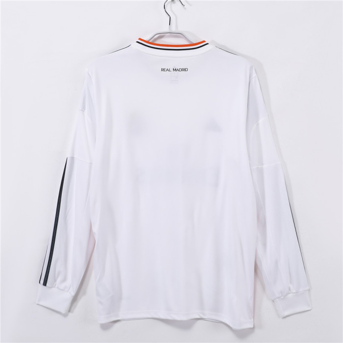 Real Madrid Home Retro Long Sleeve Jersey 2013/14
