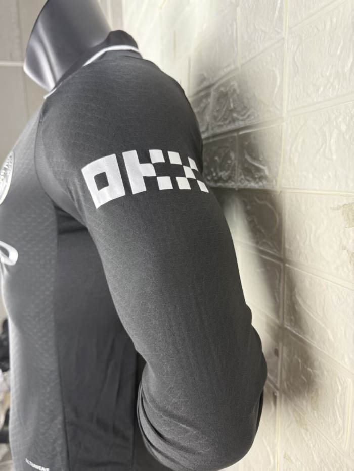 Manchester City Away Player Long Sleeve Jersey 25/26