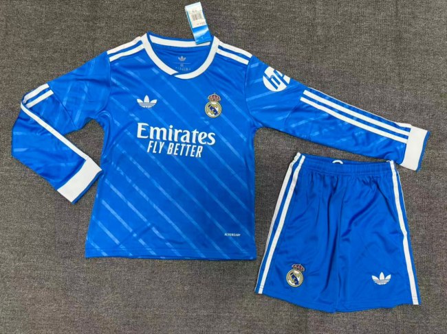 Real Madrid Third Long Sleeve Kids Suit 25/26