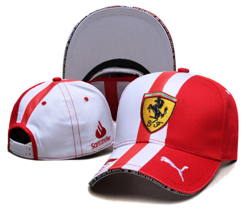 F1 Ferrari Racing Men's Sport Baseball cap Adjustable Red
