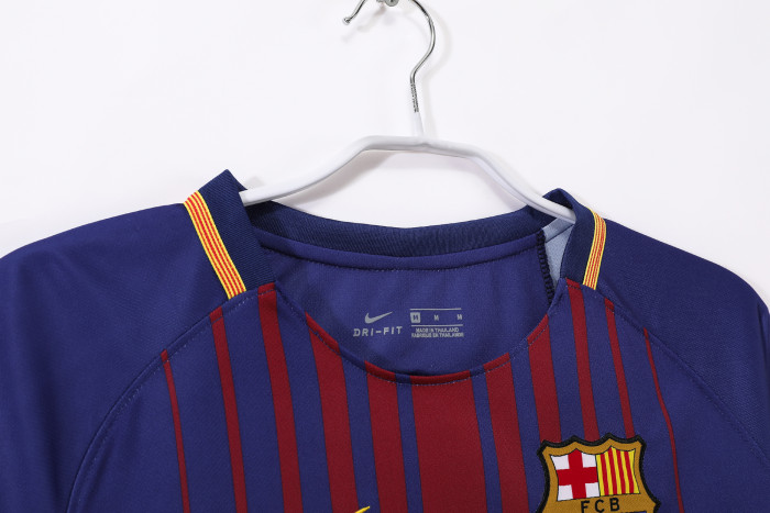 Barcelona Home Retro Long Sleeve Jersey 2017/18
