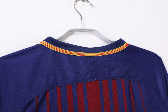 Barcelona Home Retro Long Sleeve Jersey 2017/18