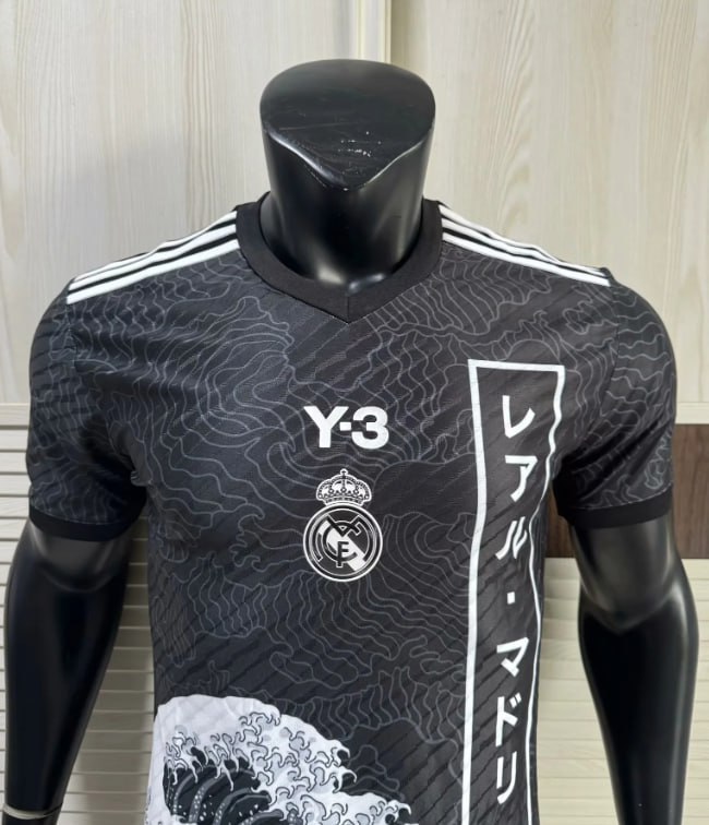Real Madrid Y3 Black Player Jersey 25/26