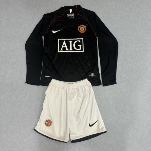 Manchester United Away Retro Long Sleeve Kids Suit 2007/08