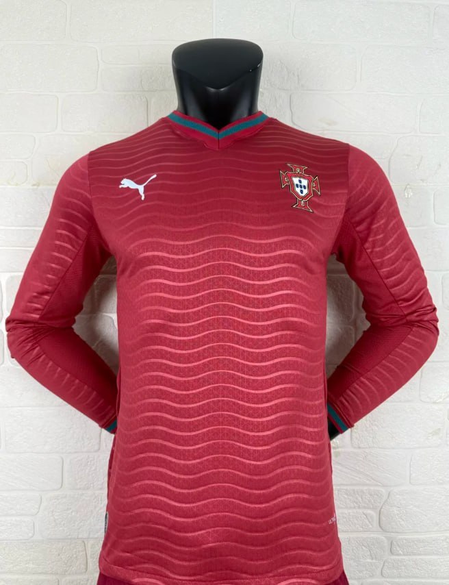 Portugal 2026 World Cup Home Player Version Long Sleeve Men Jersey