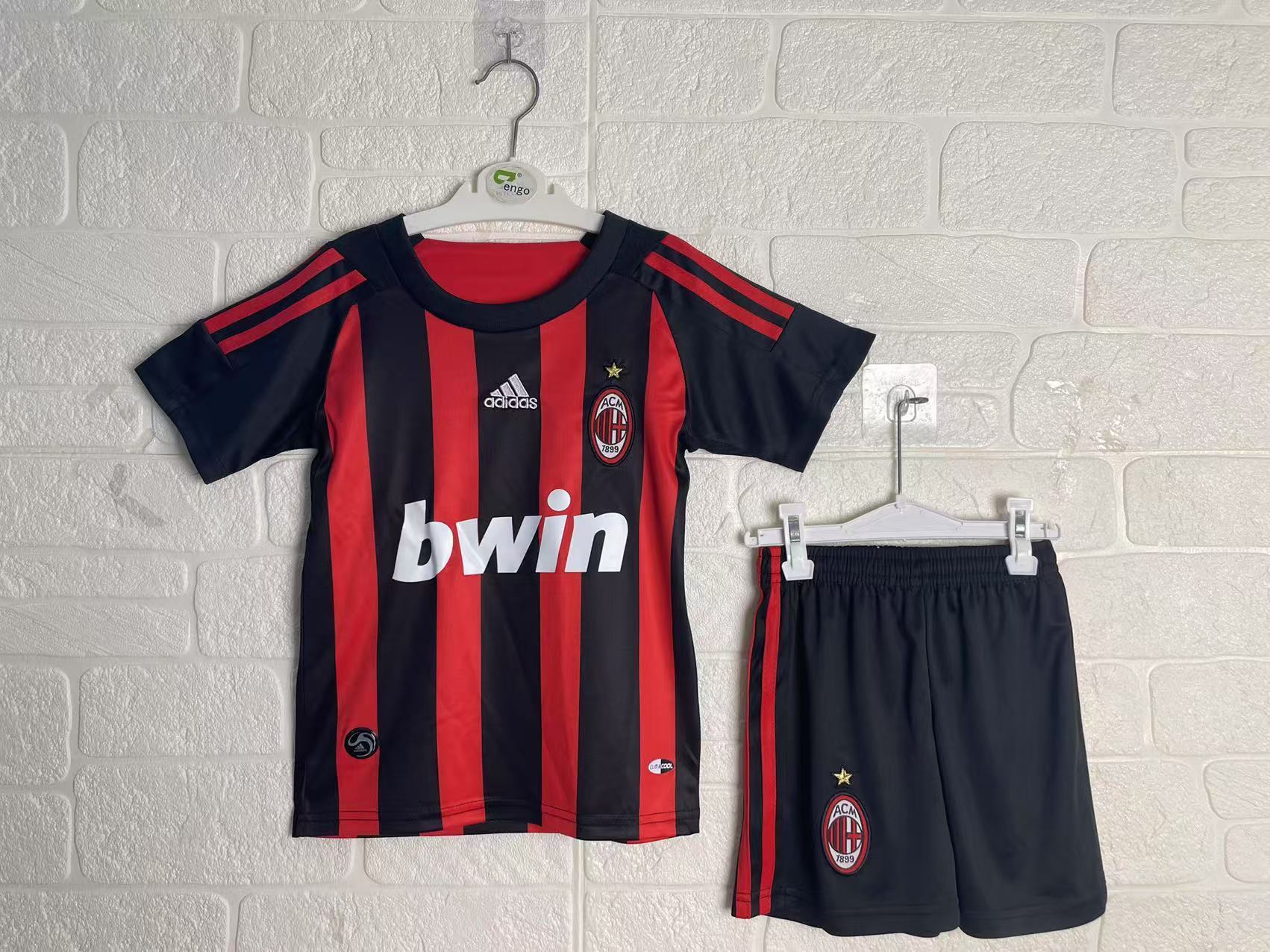 AC Milan Home Retro Kids Suit 2008/09