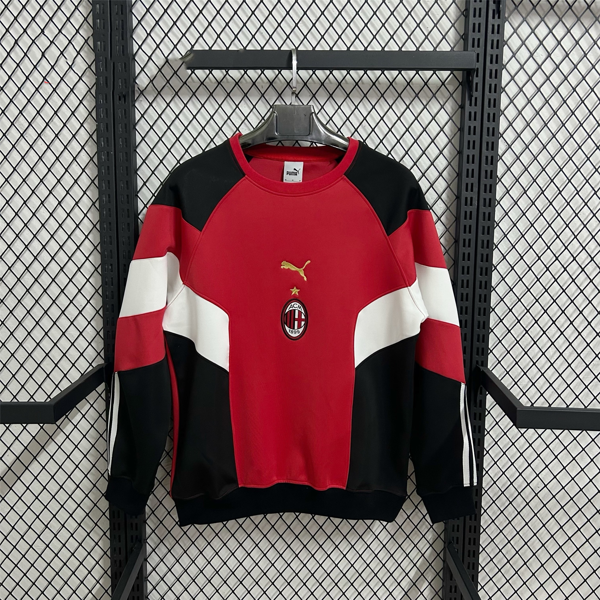 AC Milan Hoodless Sweatshirt Training  Jersey 25/26