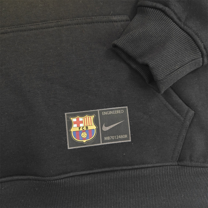 Barcelona Fleece Lined Hoodle Sweatshirt Training Jersey 25/26 (Multiple colors)