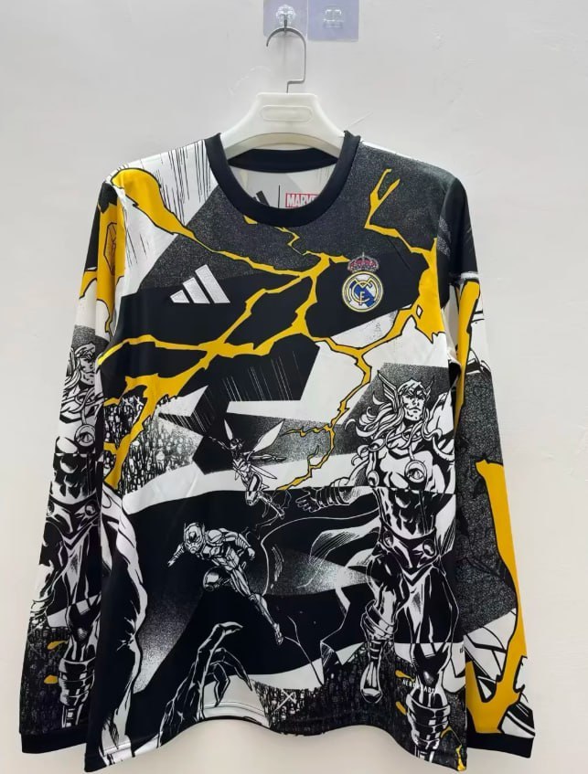 Real Madrid Avengers Man Long Sleeve Jersey 25/26