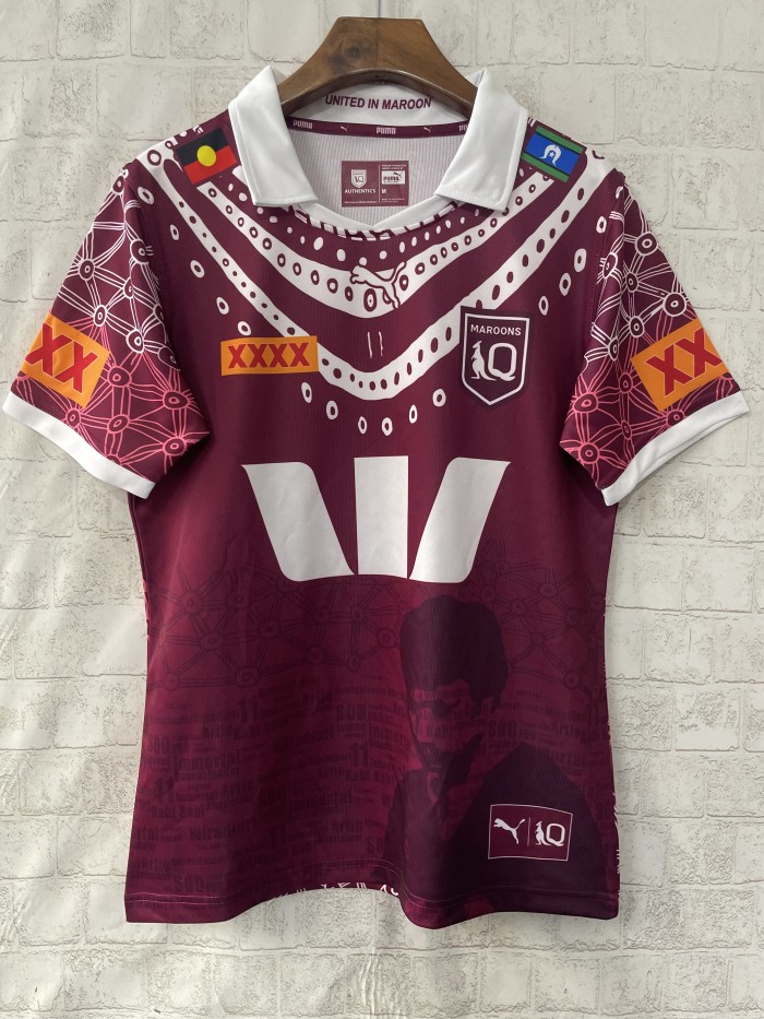 2025 Queensland Maroons Indigenous Rugby Jersey