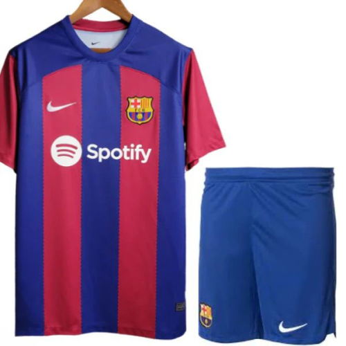 Barcelona Home Player Short Sleeves  Adult Suit 23/24