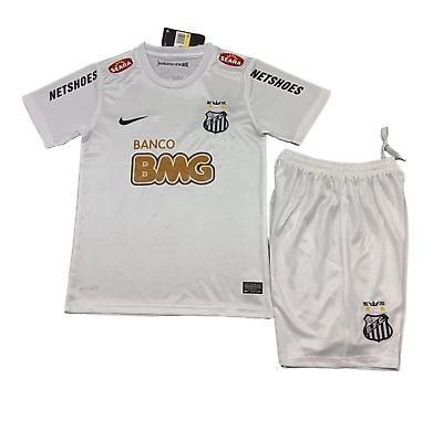 Santos FC Home Retro Short Sleeves Adult Suit 12/13