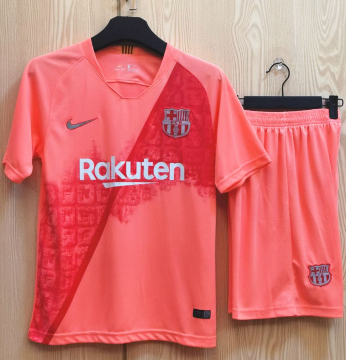 Barcelona Third Short Sleeves  Adult Suit 18/19