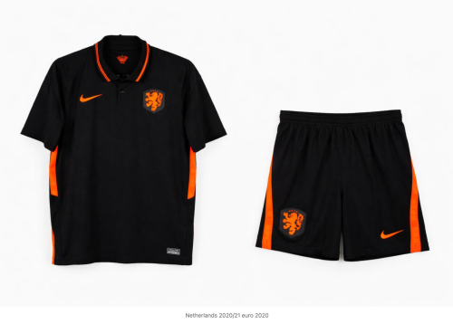 Netherlands Away Retro Short Sleeves  Adult Suit  2000