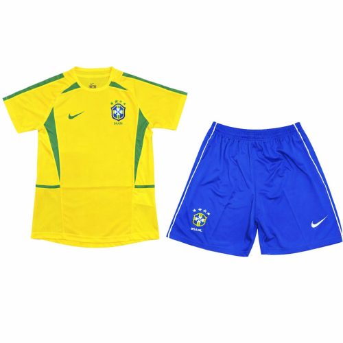 Brazil Home Retro Short Sleeves Adult Suit 2002
