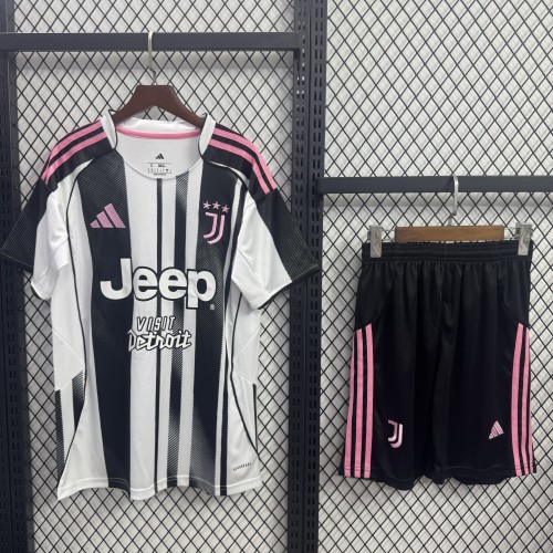 Juventus Short Sleeve Home Adult Suit25/26