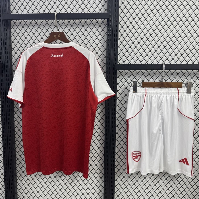 Arsenal Short Sleeve Home Adult Suit 25/26