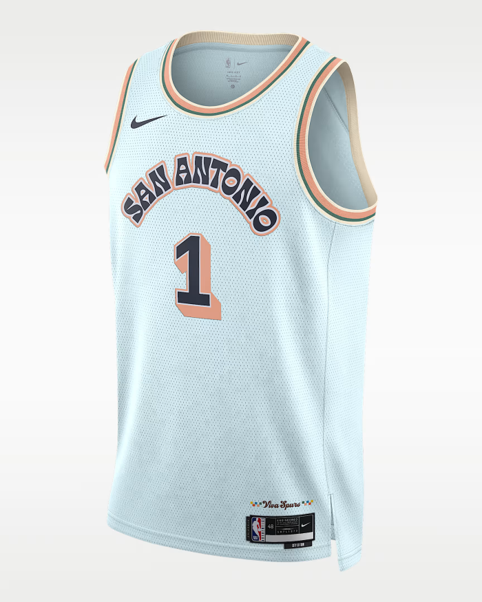 San Antonio Spurs Victor Wembanyama 1 City Edition Swingman