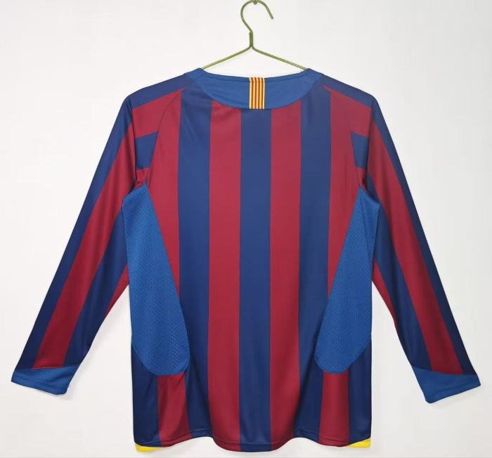 Barcelona Home Long Sleeve Retro Jersey 2005/06