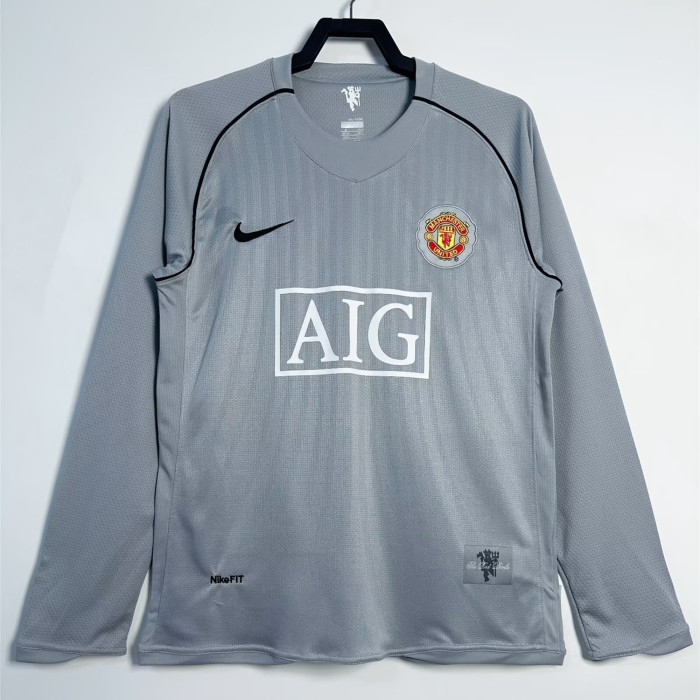 Manchester United Goalkeeper Long Sleeve Retro Jersey 07/08