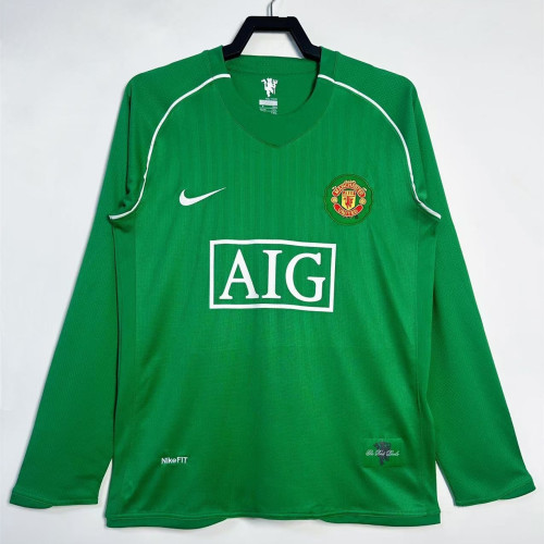 Manchester United Goalkeeper Long Sleeve Retro Jersey 07/08