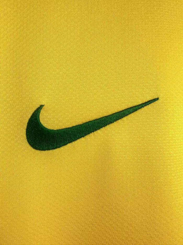 Brazil Home Retro Long Sleeve Jersey 2006