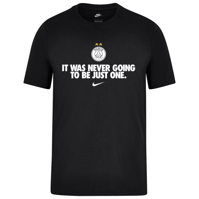 PSG Nike Winners T-Shirt - Black
