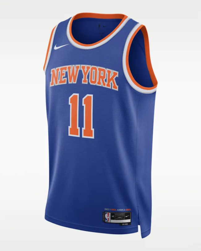 New York Knicks Men Jersey Blue 24/25 NO.11 BRUNSON