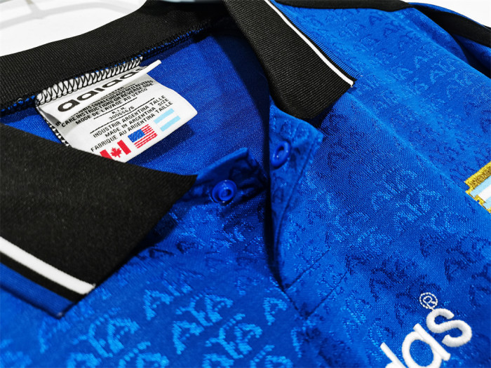 Argentina Away Long Sleeve Retro Jersey 1994