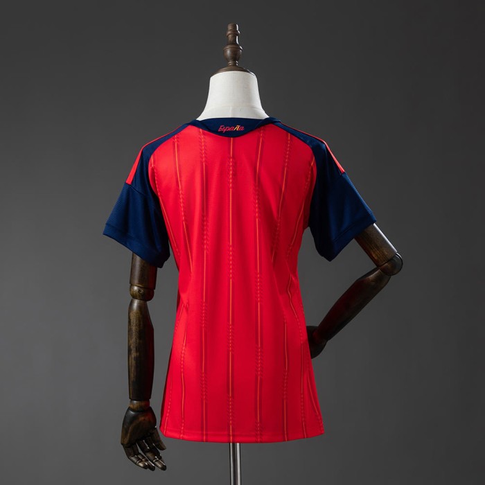 Spain 2026 World Cup Champions 26 Home Women Jersey (2 stars)