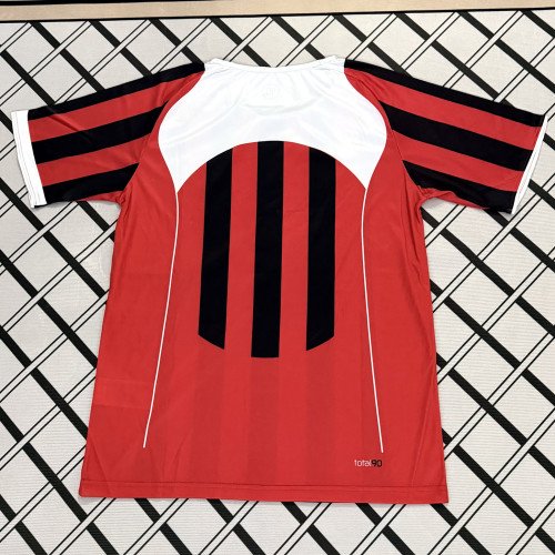 Total 90 Gym Red and Black Retro-style soccer jersey