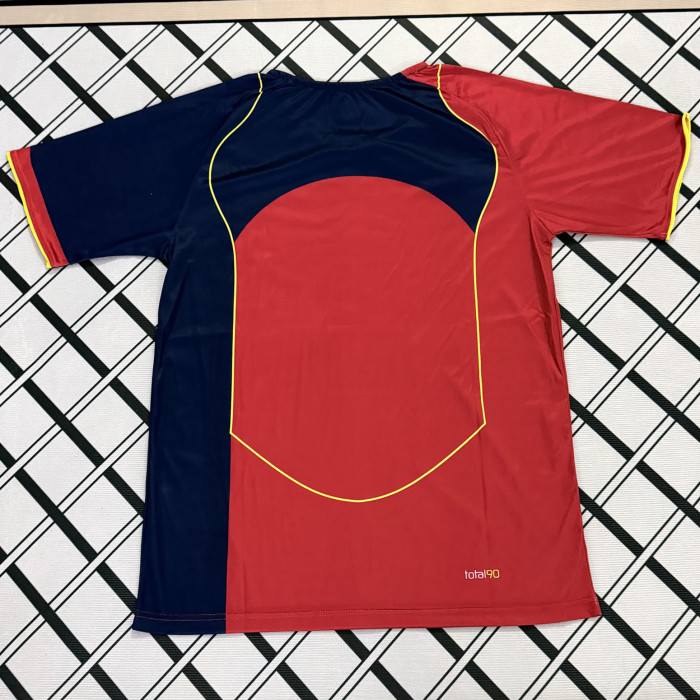 Total 90 Red Retro-style soccer jersey