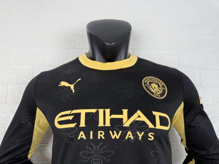 Manchester City Away Player Long Sleeve Men Jersey 26/27