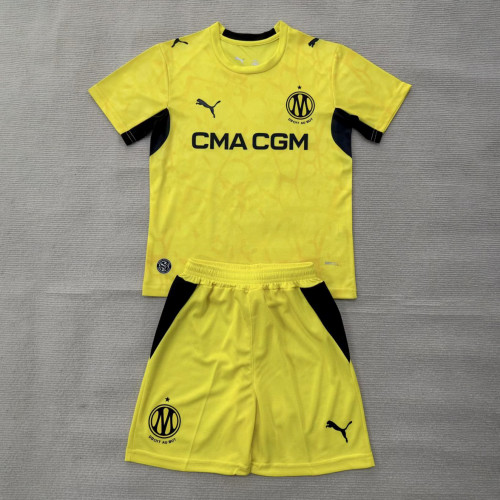 Marseille Yellow Goalkeeper Kids Suit 26/27