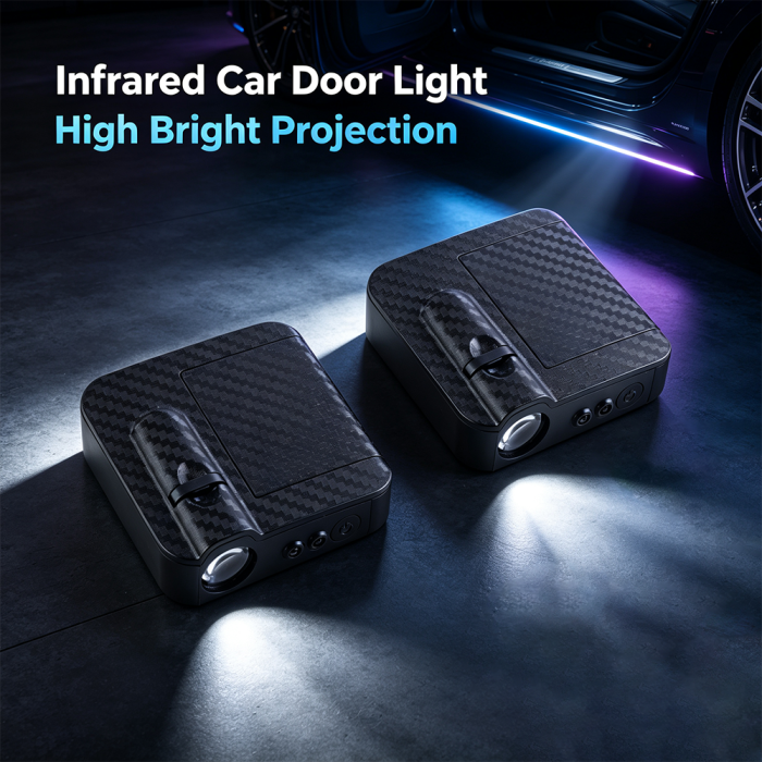 Football Club Universal LED HD Logo Wireless Car Door Welcome Lamp Light Projector Light