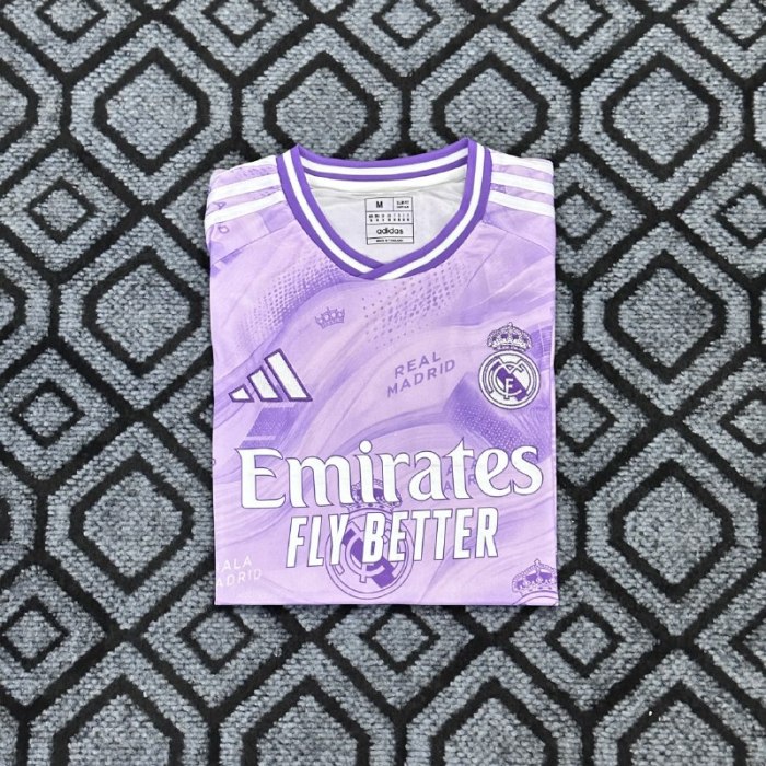Real Madrid Lavender Purple Fluid Waves Concept Men Jersey 26/27