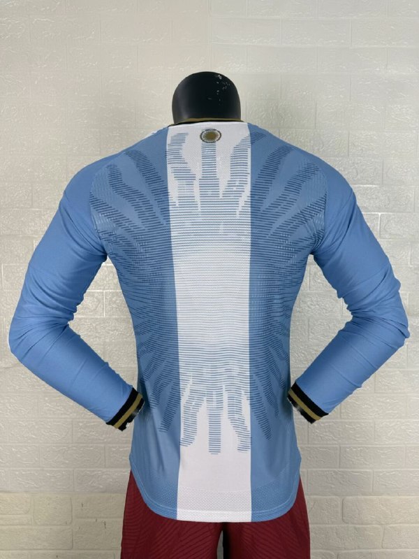 Argentina 2026 Messi Tribute Player Long Sleeve Men Jersey