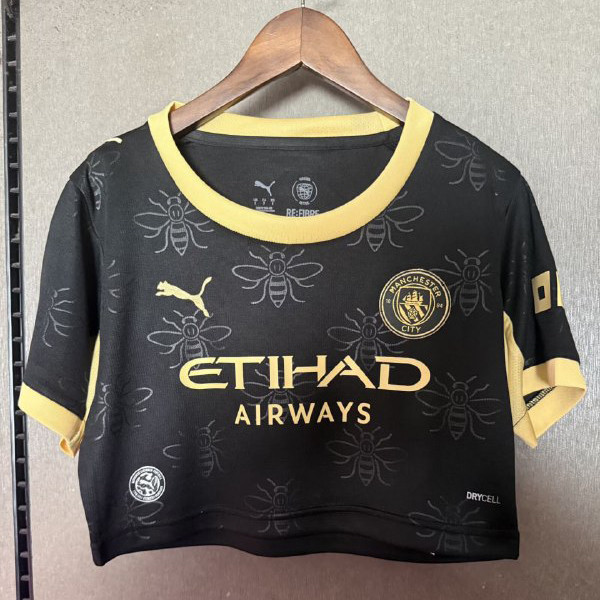 Manchester City Away Woman Cropped Jersey