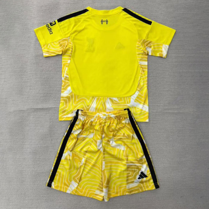 Liverpool Yellow Goalkeeper Ｍen Jersey Suit 26/27