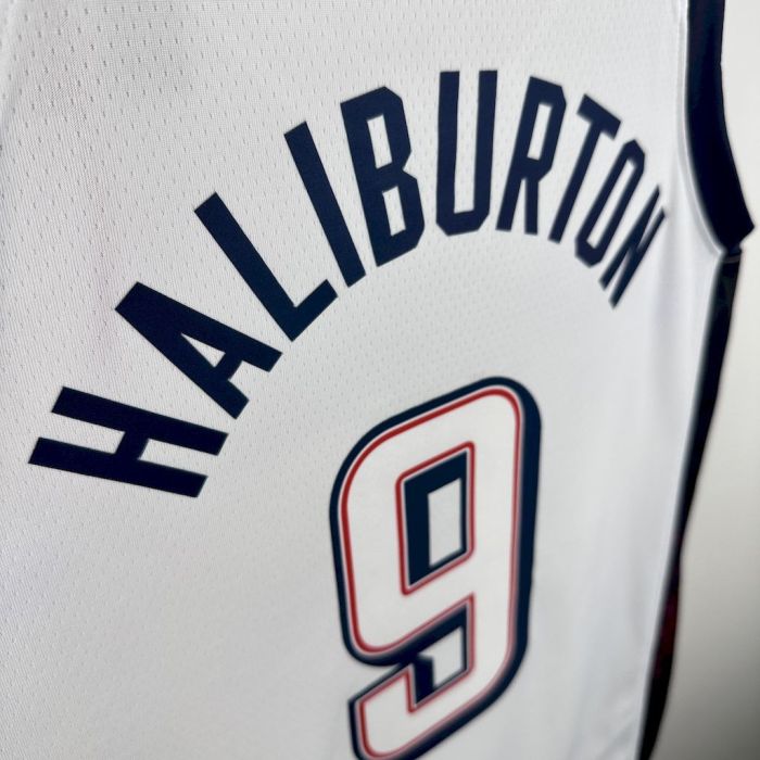 Tyrese Haliburton Team USA 2024 Swingman Home Jersey White