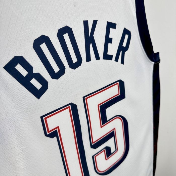 Devin Booker Team  USA 2024 Swingman Home Jersey White