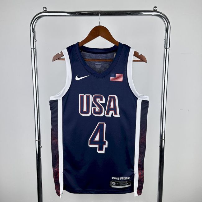 Stephen Curry Team  USA 2024 Swingman Away Jersey Blue