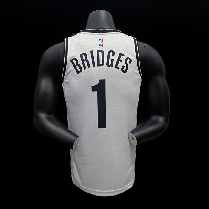 Mikal Bridges Brooklyn Nets Association Edition Swingman Jersey White