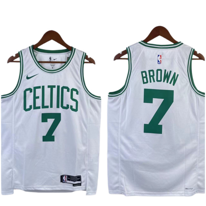 Jaylen Brown Boston Celtics Association Edition Swingman home Jersey White