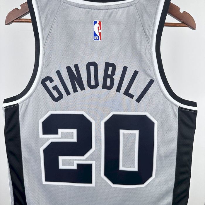 Manu Ginobili San Antonio Spurs 2021/22 Statement Edition Swingman Jersey Gray