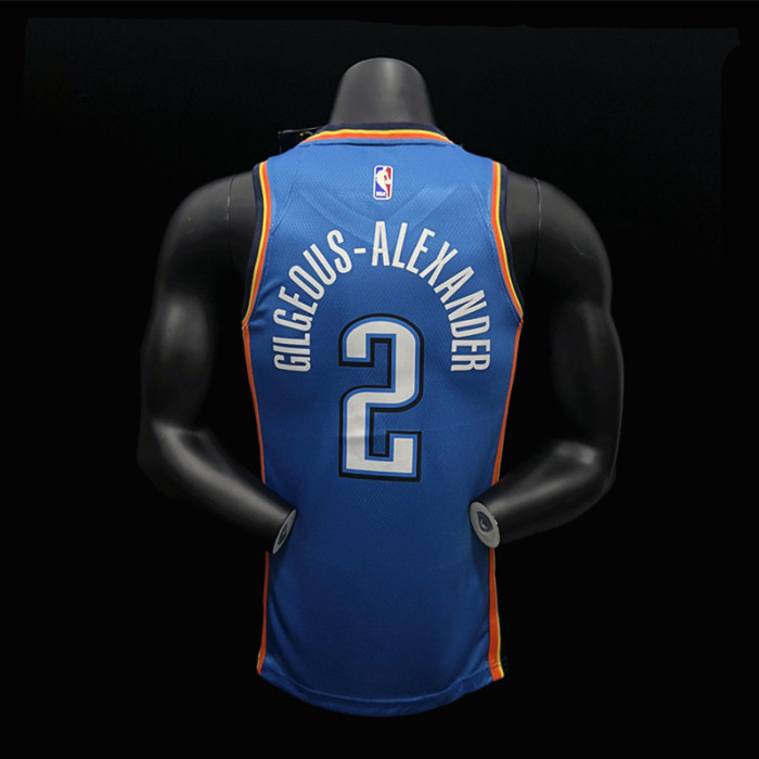 Shai Gilgeous-Alexander Oklahoma City Thunder Icon Edition 23/24 Swingman Jersey Blue